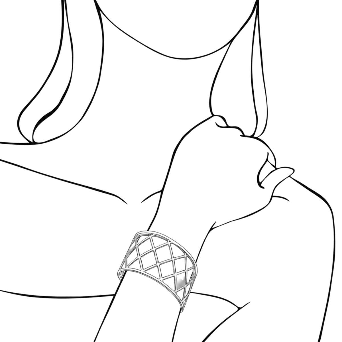 Fishing net bracelet